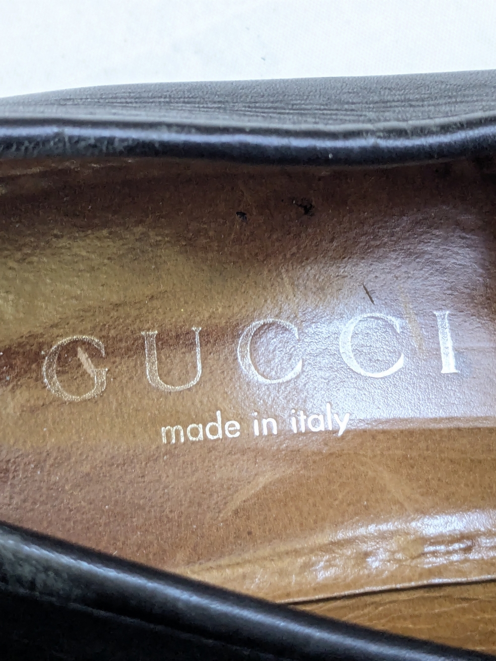 Gucci Black Leather Loafers with Silver Horsebit Black US 10.5 Men - Picture 7 of 16